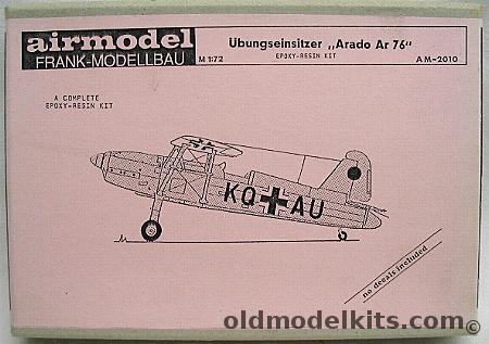 Airmodel 1/72 Arado Ar-76 Fighter/Trainer, AM-2010 plastic model kit